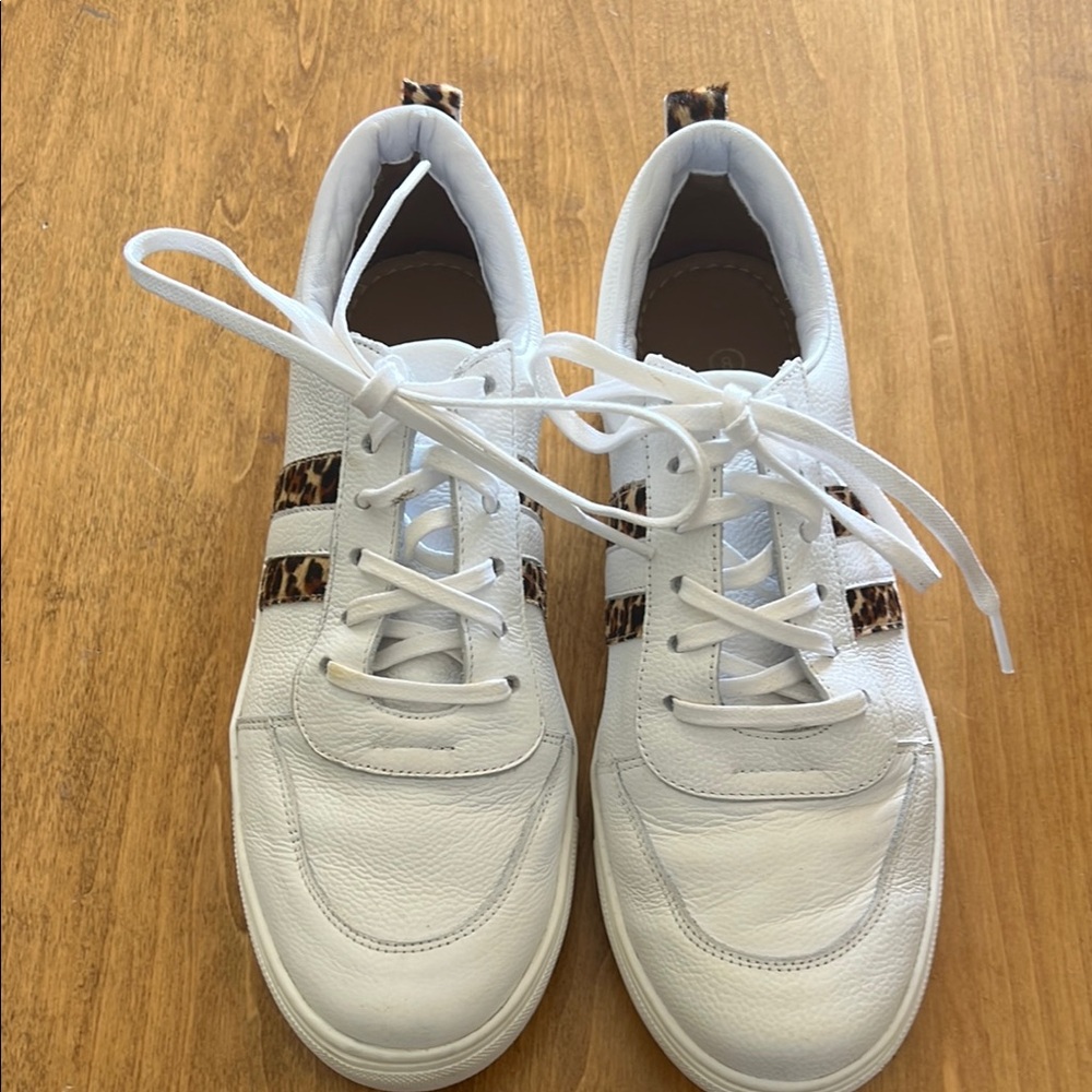 White Leather Men's Sneakers